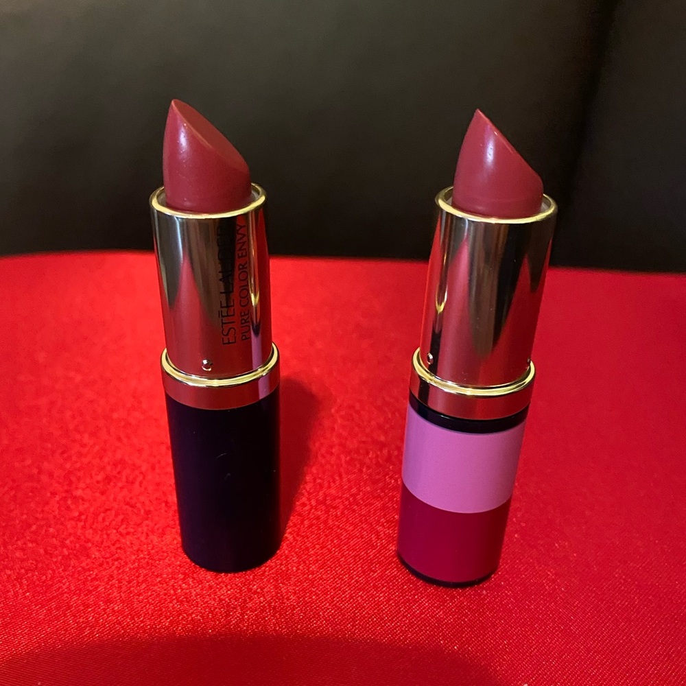 New Estee Lauder Pure Color Envy lipstick in Rebel Rose.